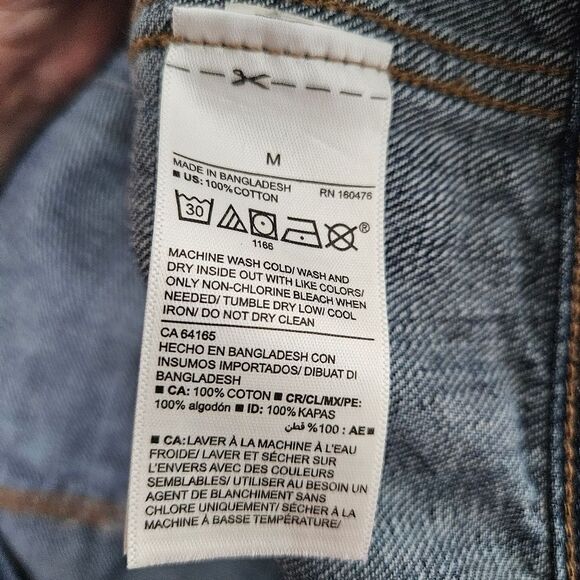 Fox Denim Jean Jacket Women’s Medium Blue Pockets Old Navy Nature Outdoor EUC - Picture 4 of 9